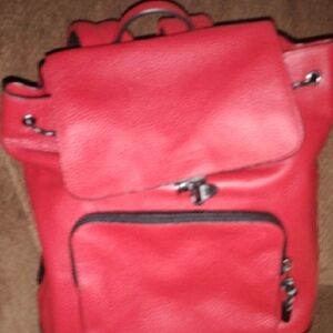 Coach New Unisex Leather Full Size Backpack